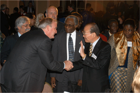 U.S. Assistant Secretary Lorne Craner, Dr. Noel Brown, and Dr. Kwak